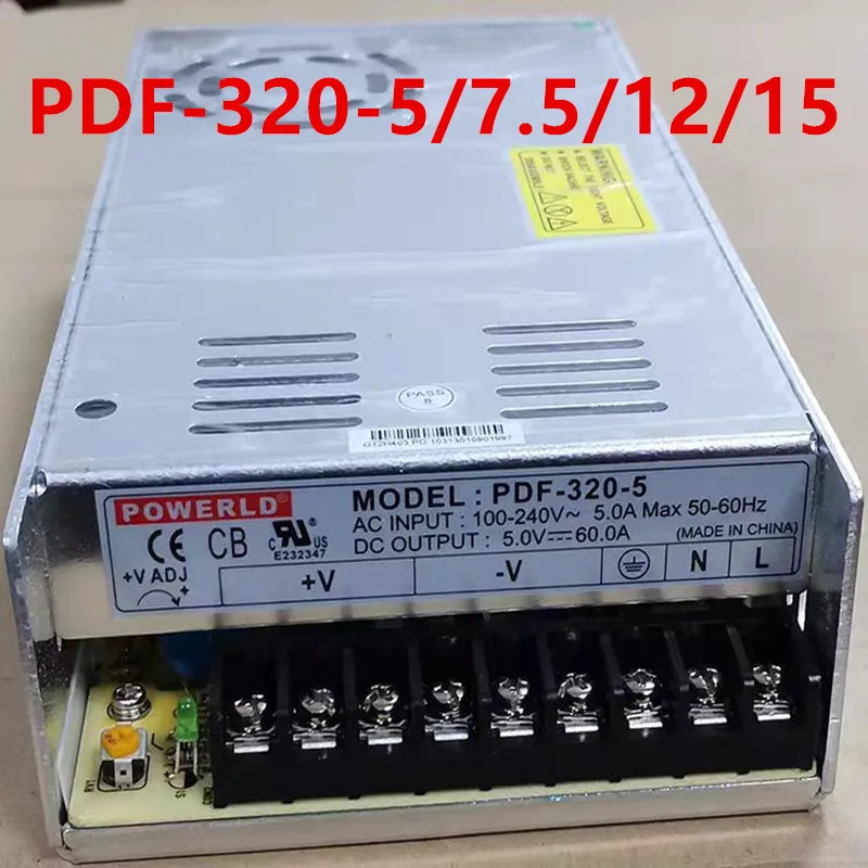 Powerld PDF-320 5V7.5V12V15V 320W PDF-320-5 PDF-320-7.5 PDF-320-12 PDF-320-15 새 전원공급장치
