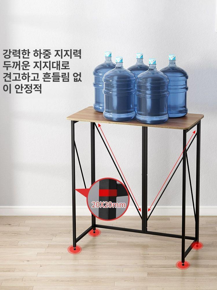 키높이 슬림테이블 접이식 탁자 거실협탁 프레임 선반 베란다 - 상세 이미지 4