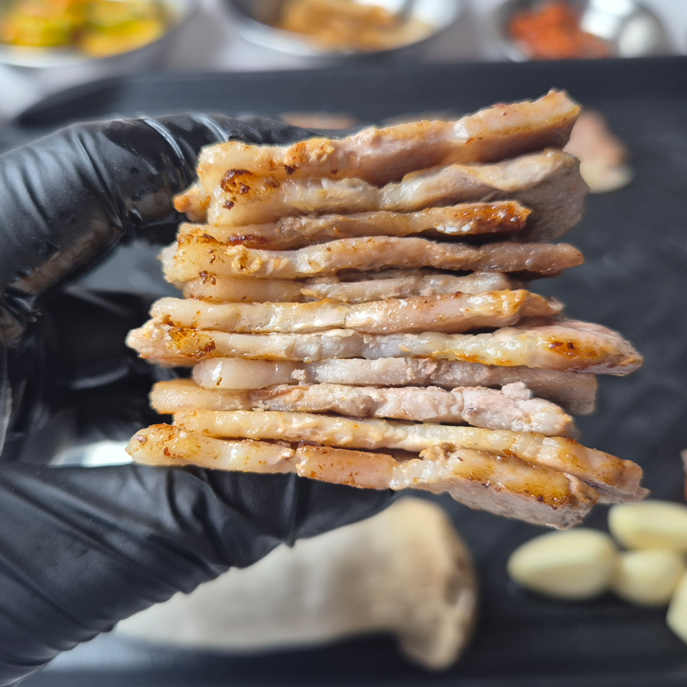 냉동삼겹살 냉삼 구이용 한입 대패 삼겹살 500g 1kg - 상세 이미지 2
