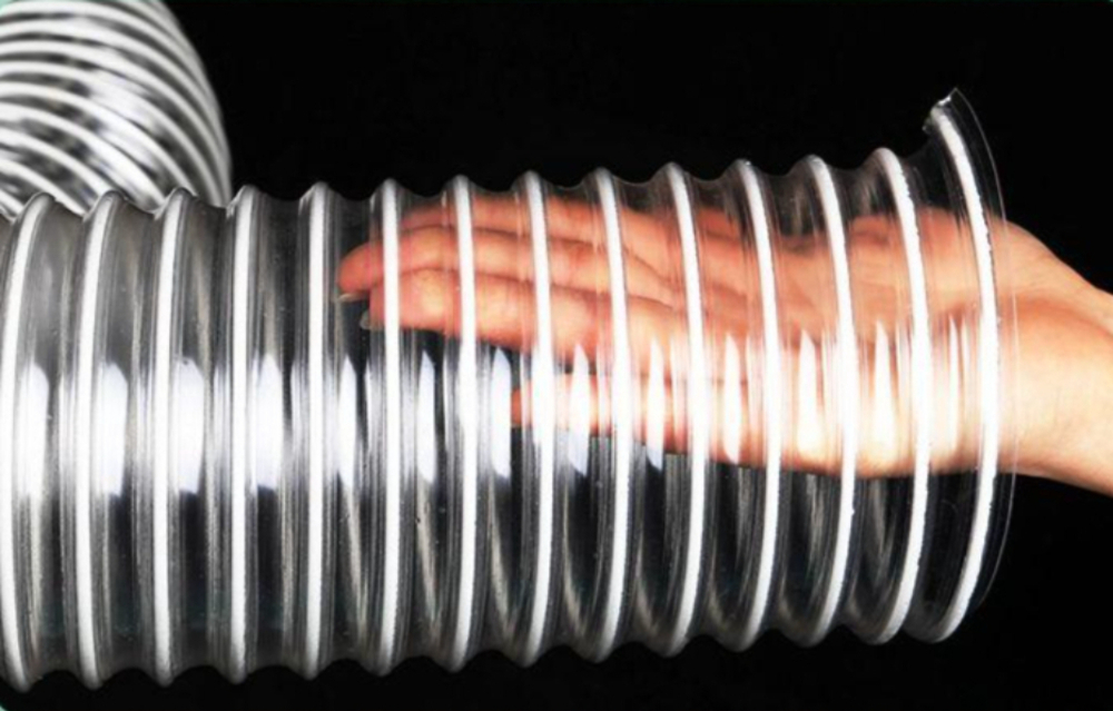 PVC 주름관 산업용 와이어 내경 자바라 배기 플렉시블 투명 배수관 직경 흡입 - 상세 이미지 3