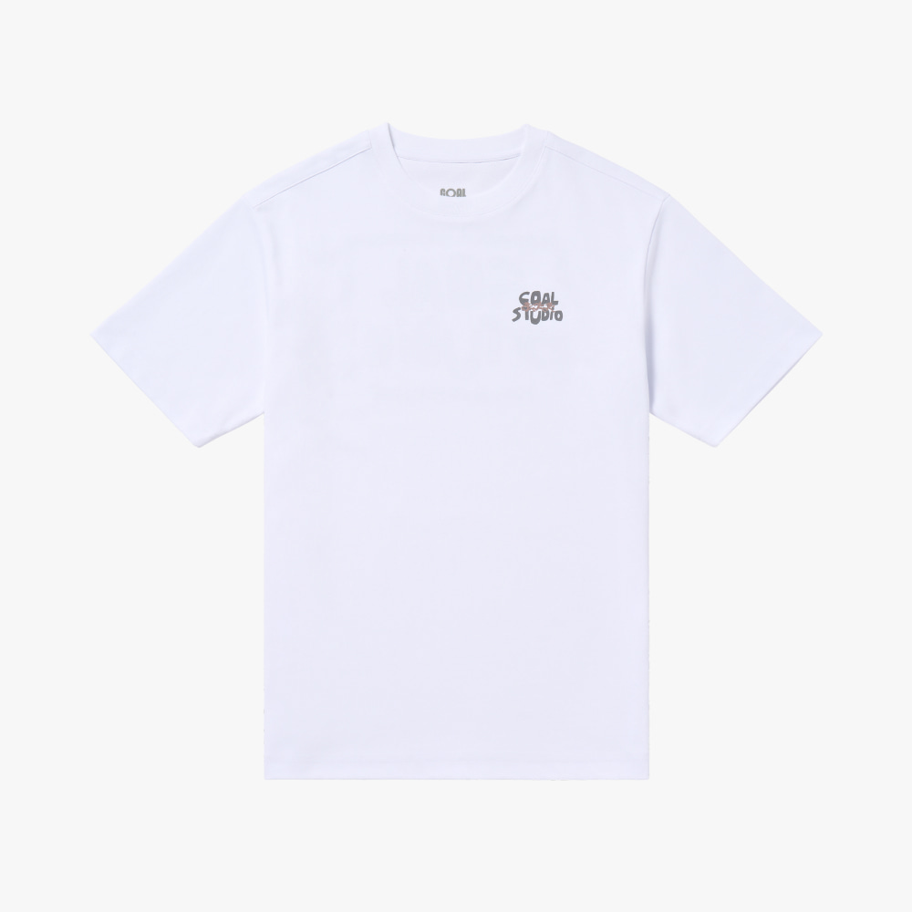 SQUARE GRAPHIC AIRMESH TEE-WHITE - 상품 이미지