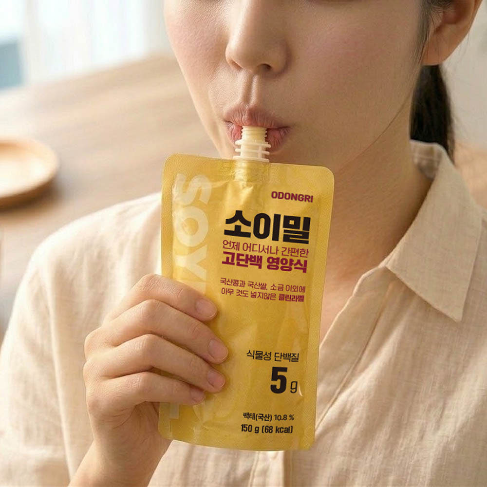 [건강한맛]파주 장단콩과 유기농 쌀로 만든 소이밀 150g 5팩/걸죽한 고단백 상온보관 - 상품 이미지
