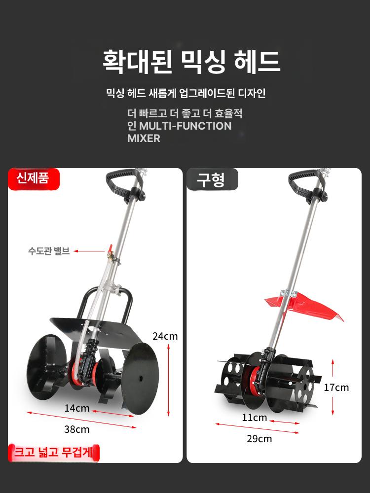 소형 전동 콘크리트 믹서기 시멘트 모르타르 다용도 혼합기 배터리2개 충전기1개 - 상세 이미지 3