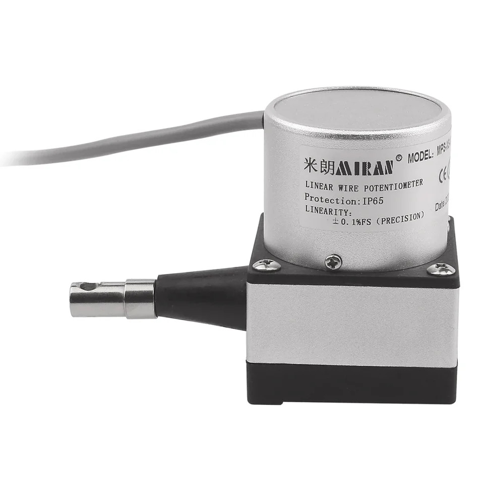 MIRAN 기술 MPS--XS-1200mm 출력 4-20mA 로프 와이어 변위센서 절대 12-24V 전원공급장치