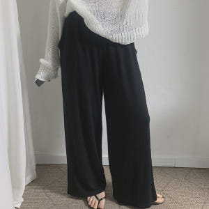 [L-3XL] 빅사이즈 여름 찰랑이 와이드 냉장고바지 착용 후기 | 사이즈/핏 총정리 - 상품 이미지 2