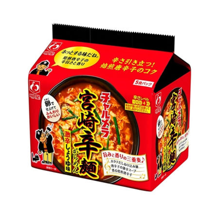 명성식품 [해외]명성식품 차멜라 미야자키 핫 누들 5개입x6팩 Myojo Charmela Miyazaki Spicy Noodles, Pack of 5, 16.9 oz