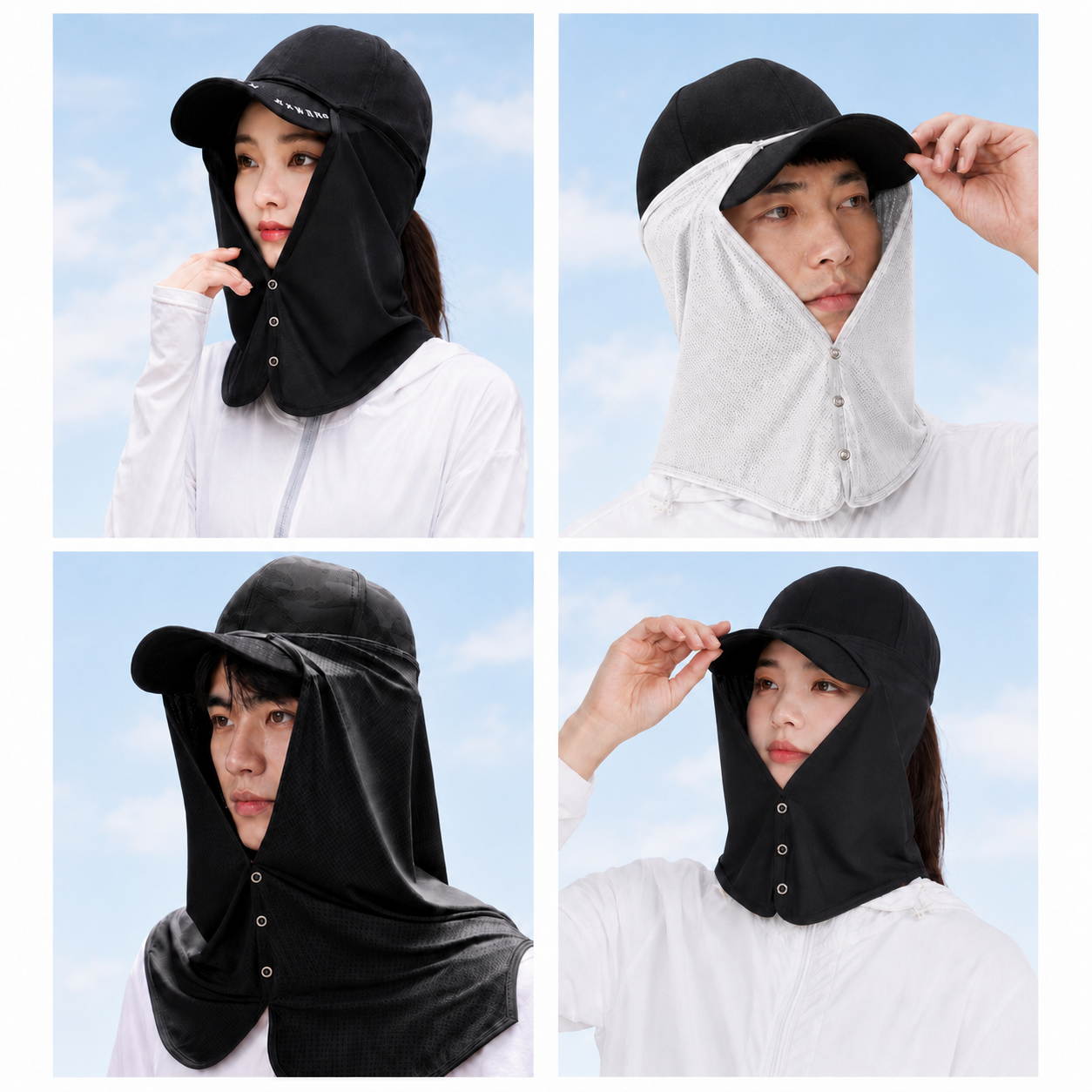 테일스타 모자 햇빛가리개 자외선차단 탈부착형 - 상세 이미지 2