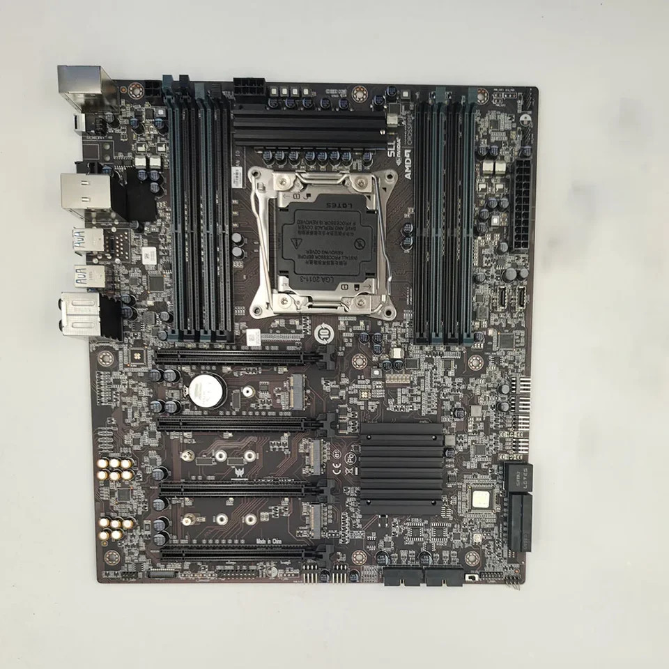 에이서 프레데터 오리온 9000 PO9-900 X29R4-AA X299 LGA2066 128G M.2 x 2 SATA3 6 지지대 I9 7900X 데스크탑 마더보드