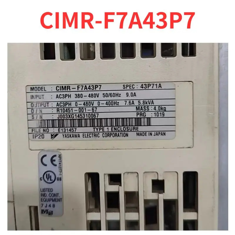 CIMR-F7A43P7 주파수 변환기 리퍼 완료 신