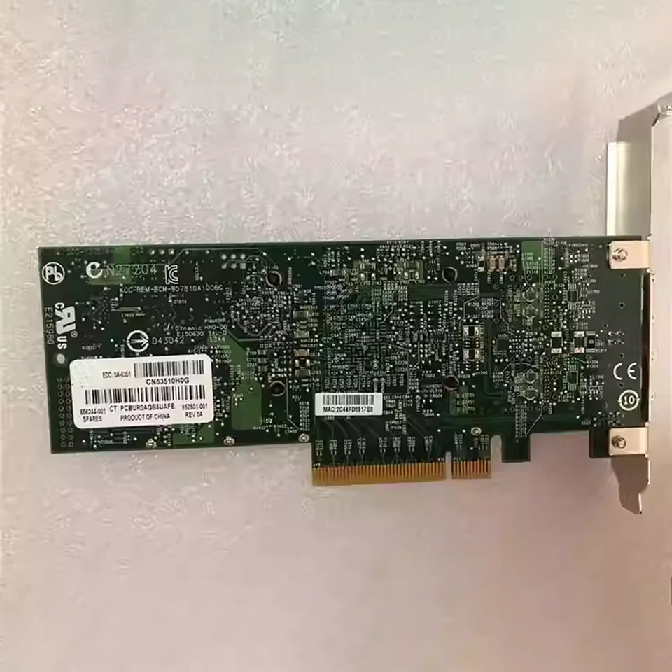hp호환 bcm57810s 652503-Bhp호환 652503-B21기가비트 네트워크 카드 듀얼 전기 포트 656244-001 NC530SFP