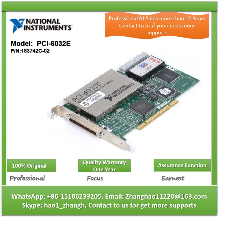 NI PCI-6032E DAQ 모듈 16 비트 아날로그 입력 100 kS/s