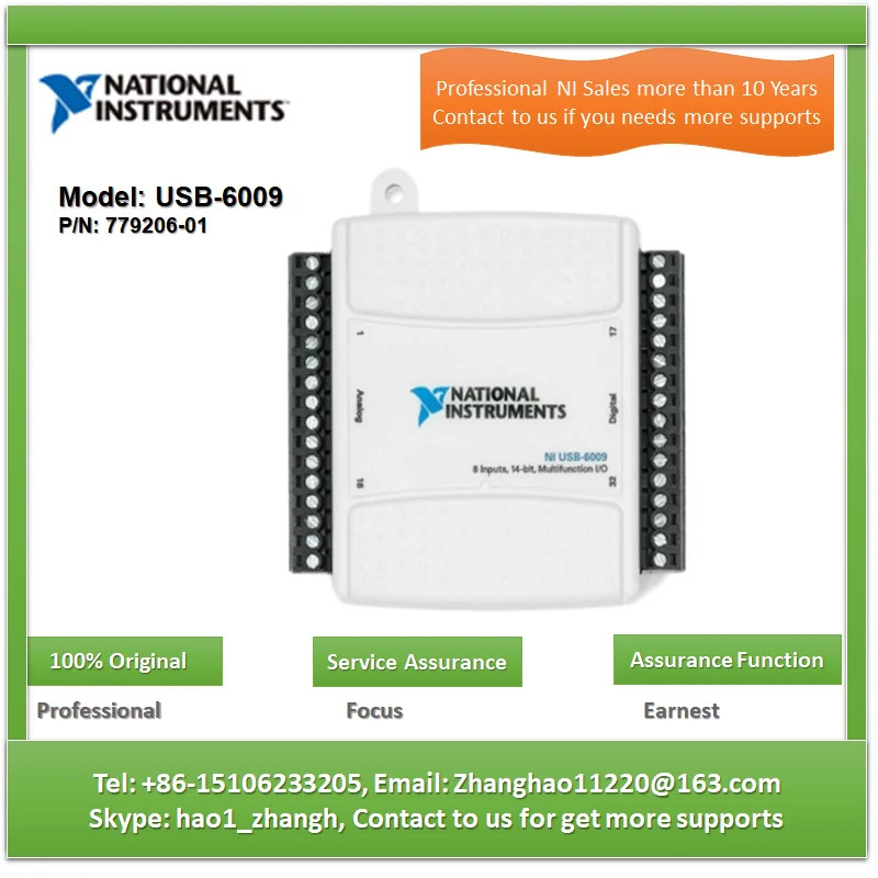 NI USB-6009 DAQ 데이터 수집 카드 779026-01