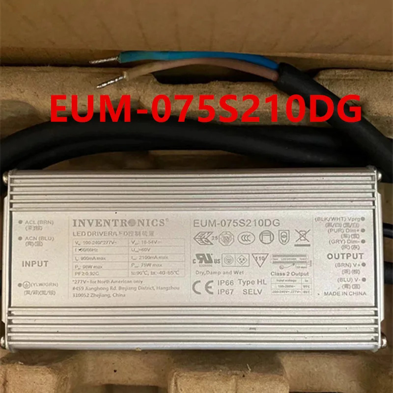 INVENTRONICS 18-54V 75W EUM-075S210DG새 원본 전원공급장치