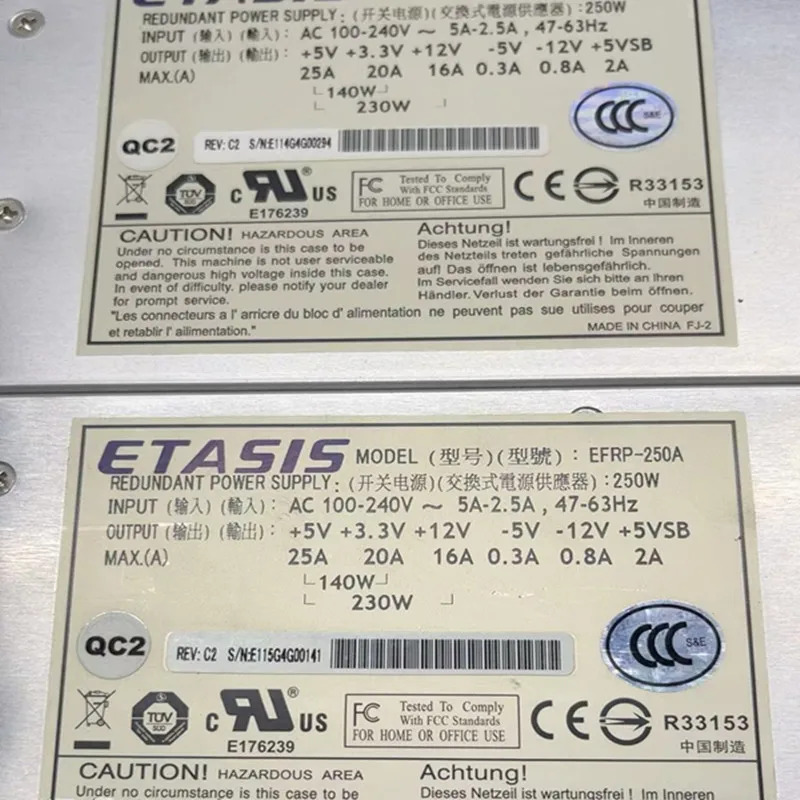 ETASIS 250W EFRP-250A 9271CPSU-0010새 원본 전원공급장치