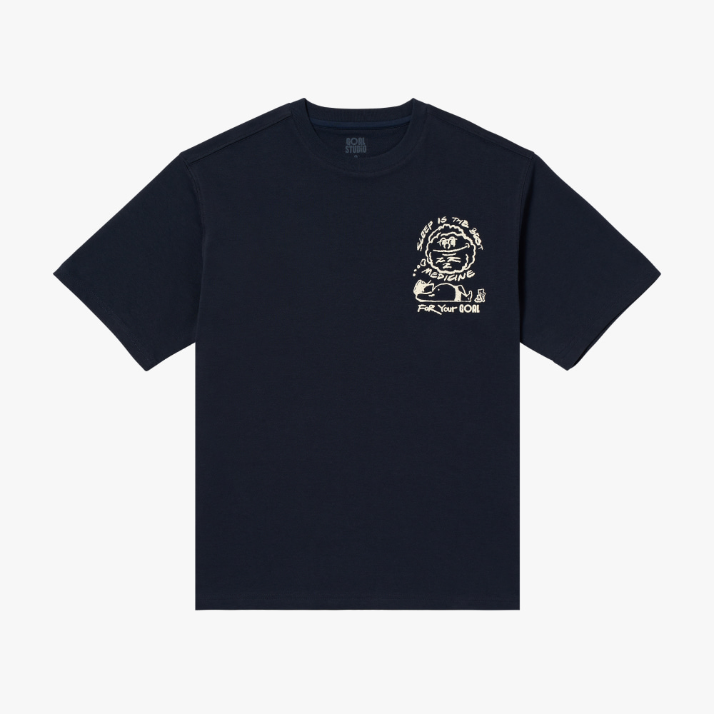SLEEP AIRMESH TEE-NAVY - 상품 이미지