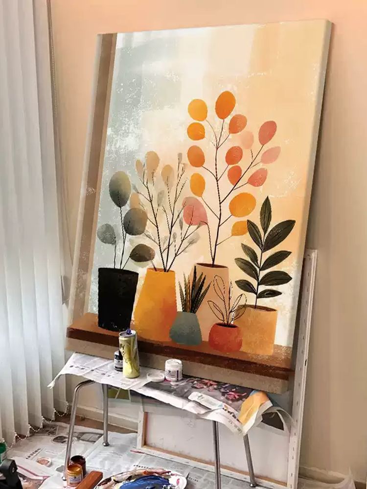 풍경화 캔버스그림 장식액자 페인팅 침실 북유럽 액자 카페그림 캔버스 - 상세 이미지 2