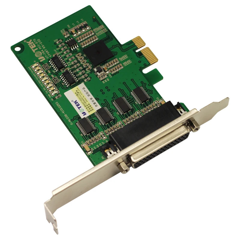 산업 등급 PCI-E 4 포트 RS232 컴퓨터 직렬 확장 카드 UT-784