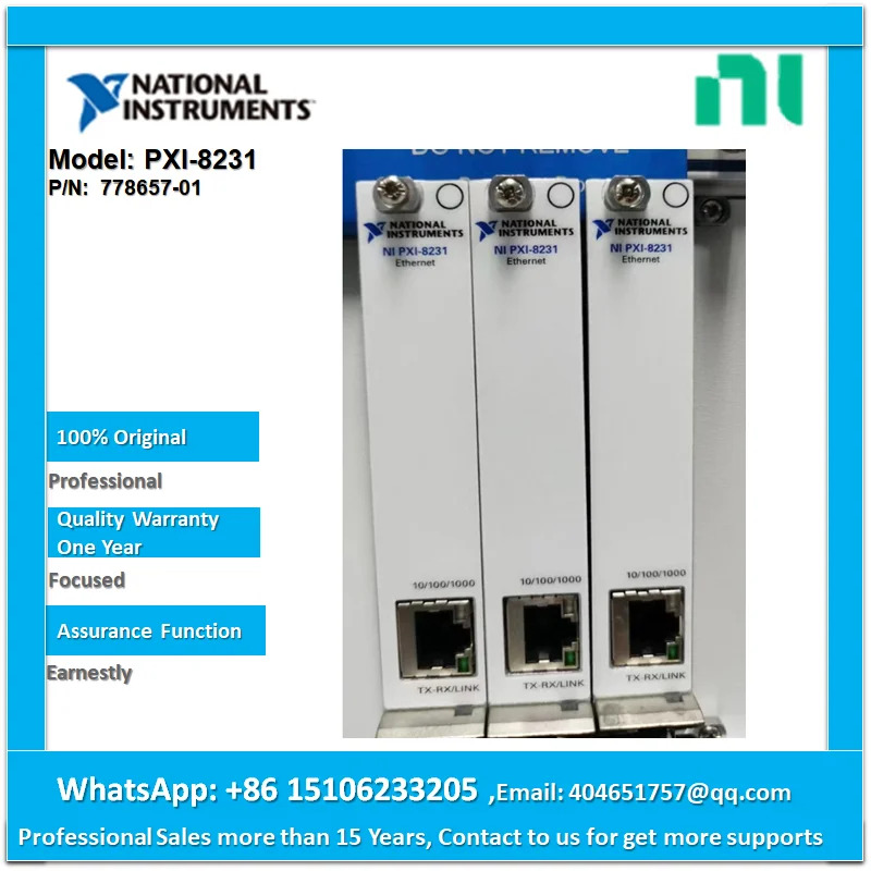 NI PXI-8231 기가비트 이더넷 인터페이스
