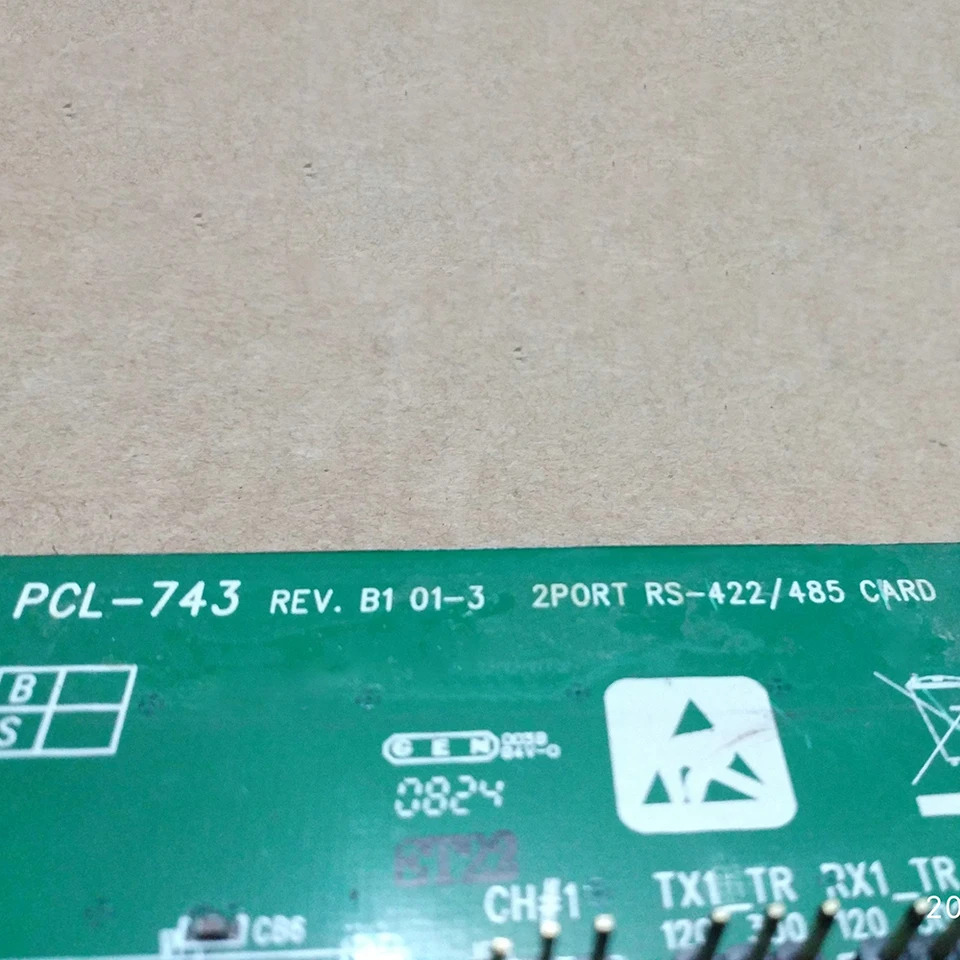 Advantech PCL-743 REV.B1 2 포트 통신 카드 RS422/485