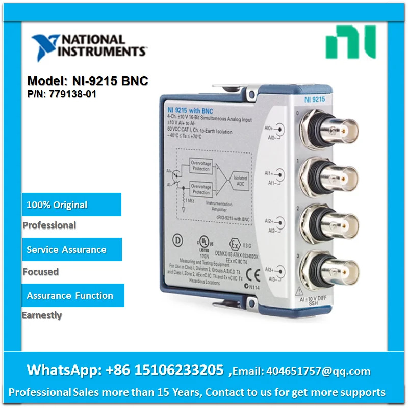 아날로그 입력모듈 BNC NI 9215 cRIO-9215 779138-01