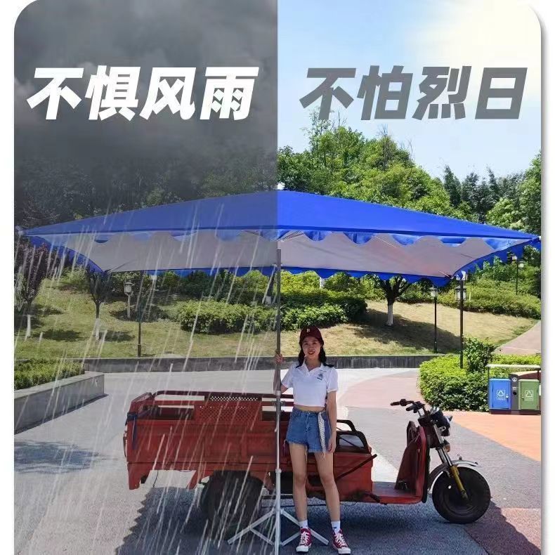 야외 차양막 방수 접이식 대형 타프 그늘막 렉타 캠핑 블랙코팅 썬쉐이드 차광막 스크린 어닝 - 상세 이미지 4