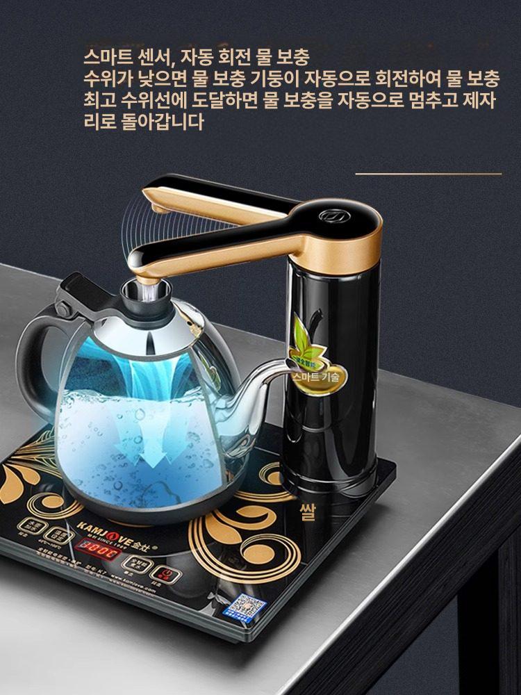 스마트 인덕션 전기 자동급수 커피 전기주전자 화이트 K7 급수관 생수 - 상세 이미지 2