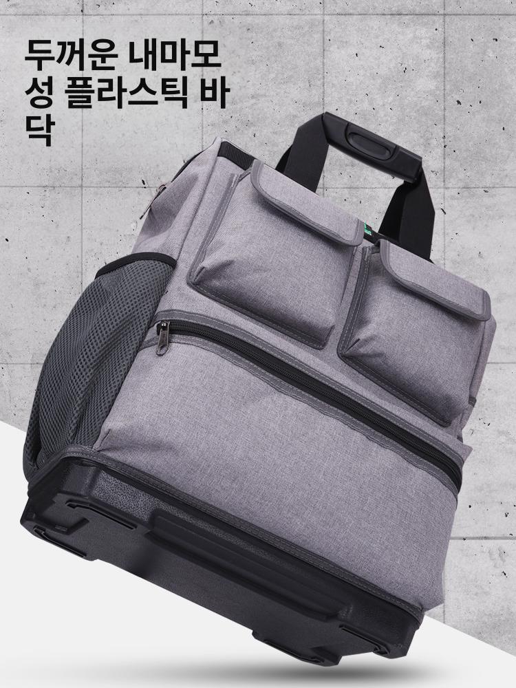 공구가방 백팩 휴대용 파우치 대용량공구 배낭 정리함 수납가방 어깨에매는 공구용 - 상세 이미지 2