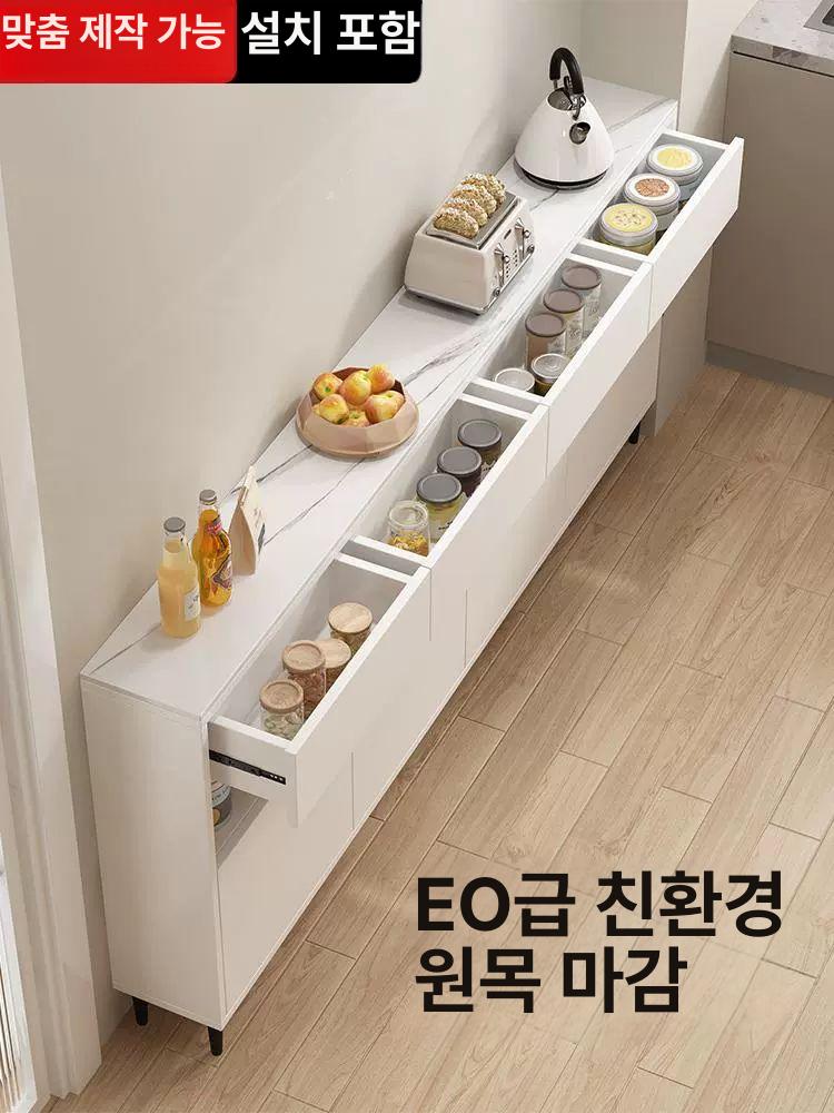 벽면 슬림 틈새수납장 선반 캐비닛 틈새장 얇은 수납함 길이 서랍 - 상세 이미지 3