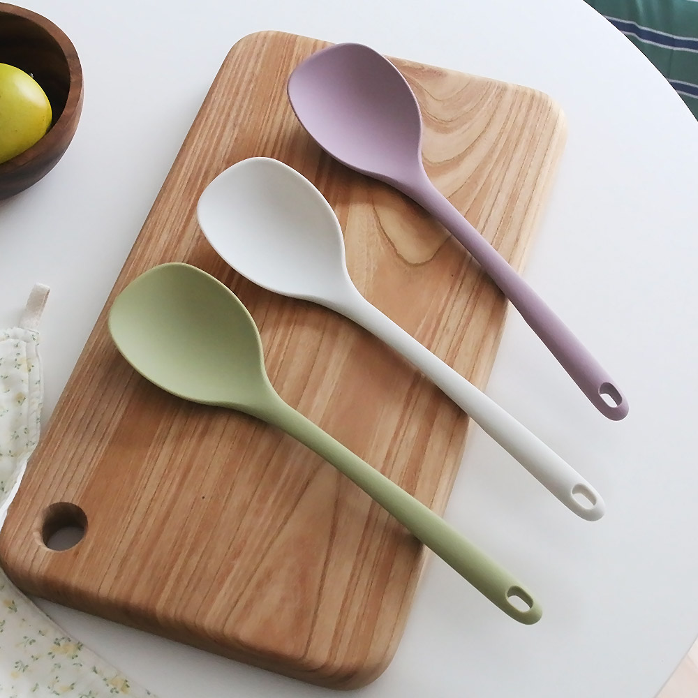 컬러핏 실리콘 멀티 스푼 특대 왕스푼 5colors 다용도 볶음 요리 주방 주걱 조리도구 이미지 7