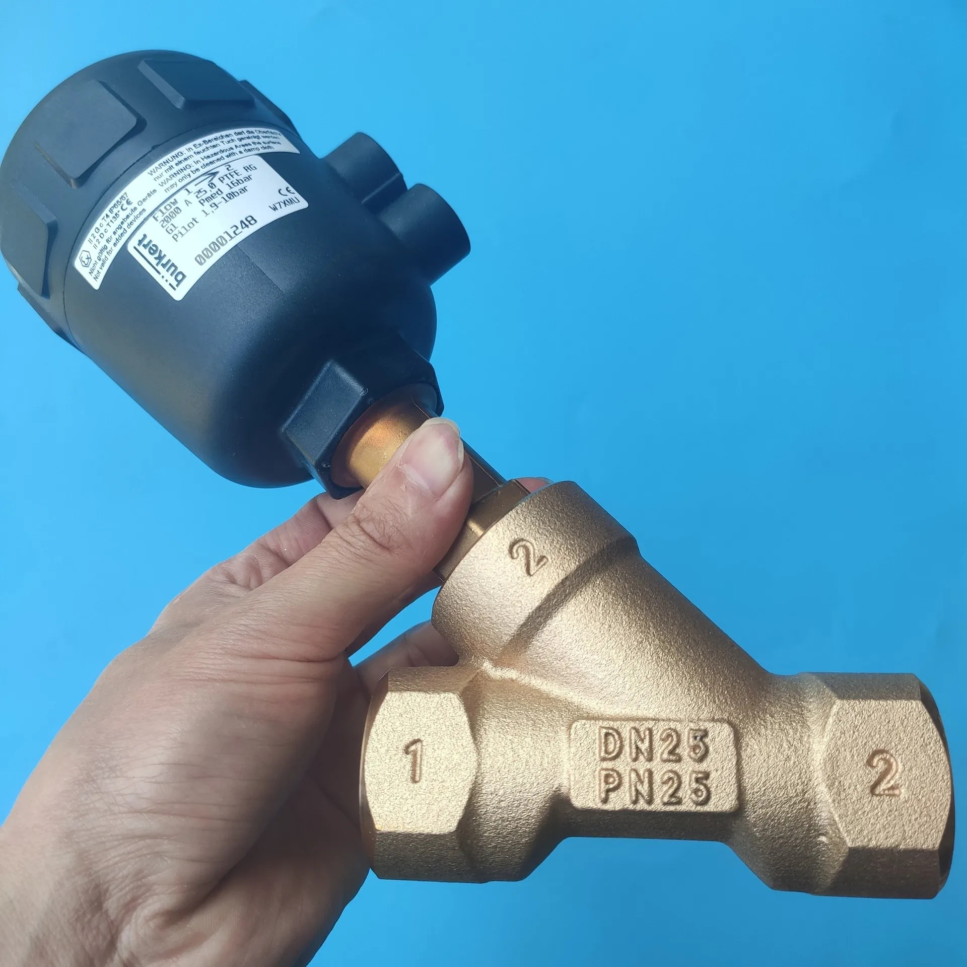 Burkert2000 앵글 시트 밸브 00001250 1248 1398 1252 1253 1249 Burkert 공압