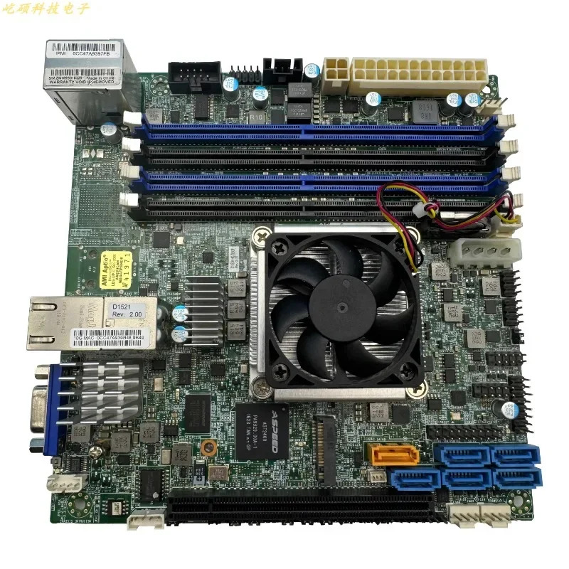 X10SDV-4C-TLN2F 메보드 NAS Synology ITX 서버 XEON D1521 듀얼기가비트 네트워크 포트