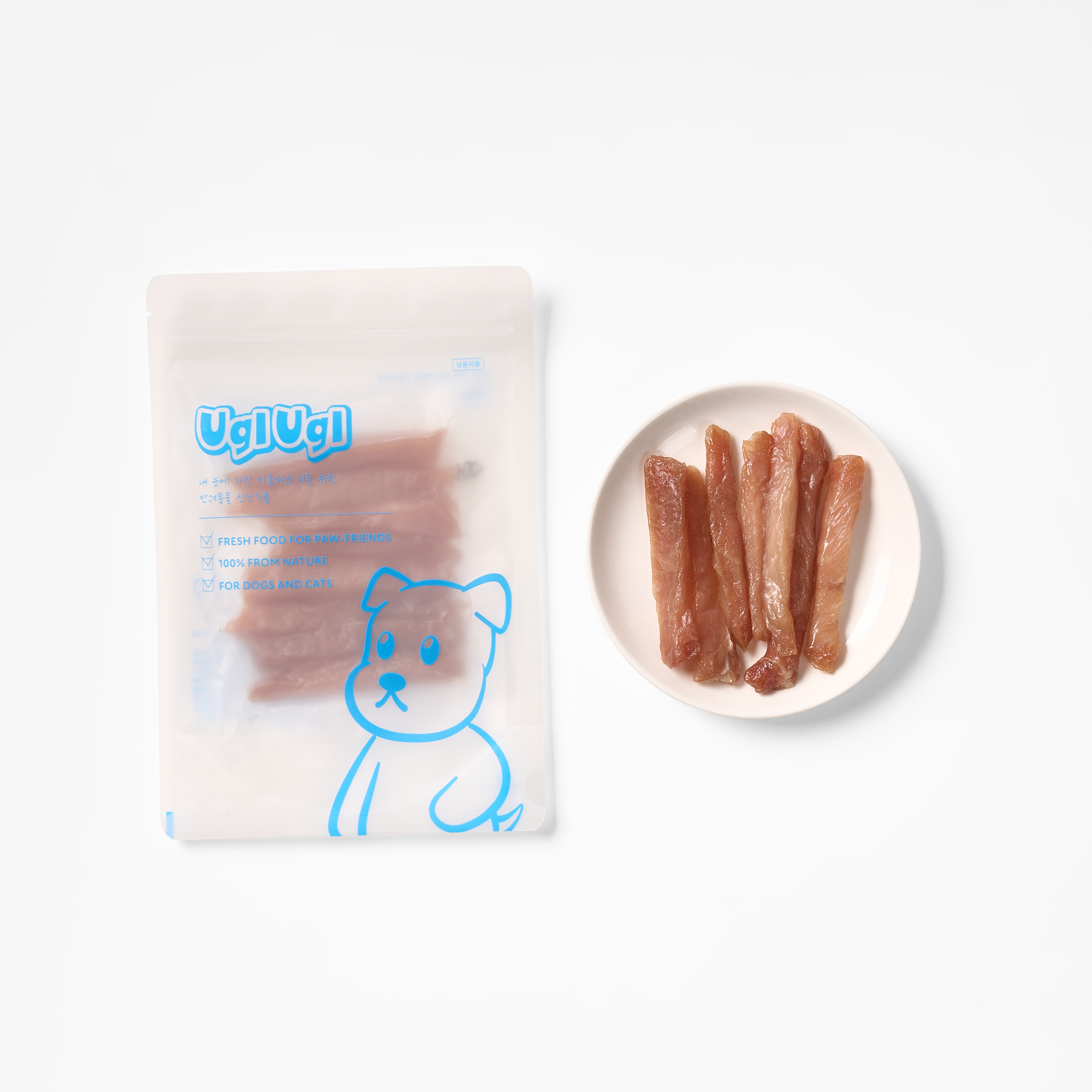 어글어글 반건조 육포 4종(닭/오리/흑돼지/말고기) 50g 강아지 수제 간식 육포 - 상세 이미지 2