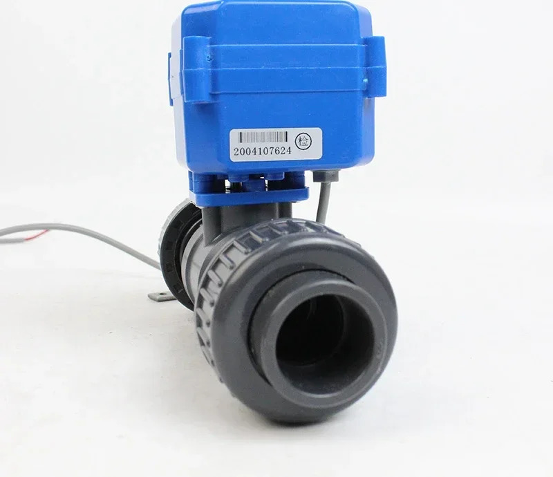 UPVC 전기 볼 밸브 이라이브 연결 PVC PPR 정상 개방