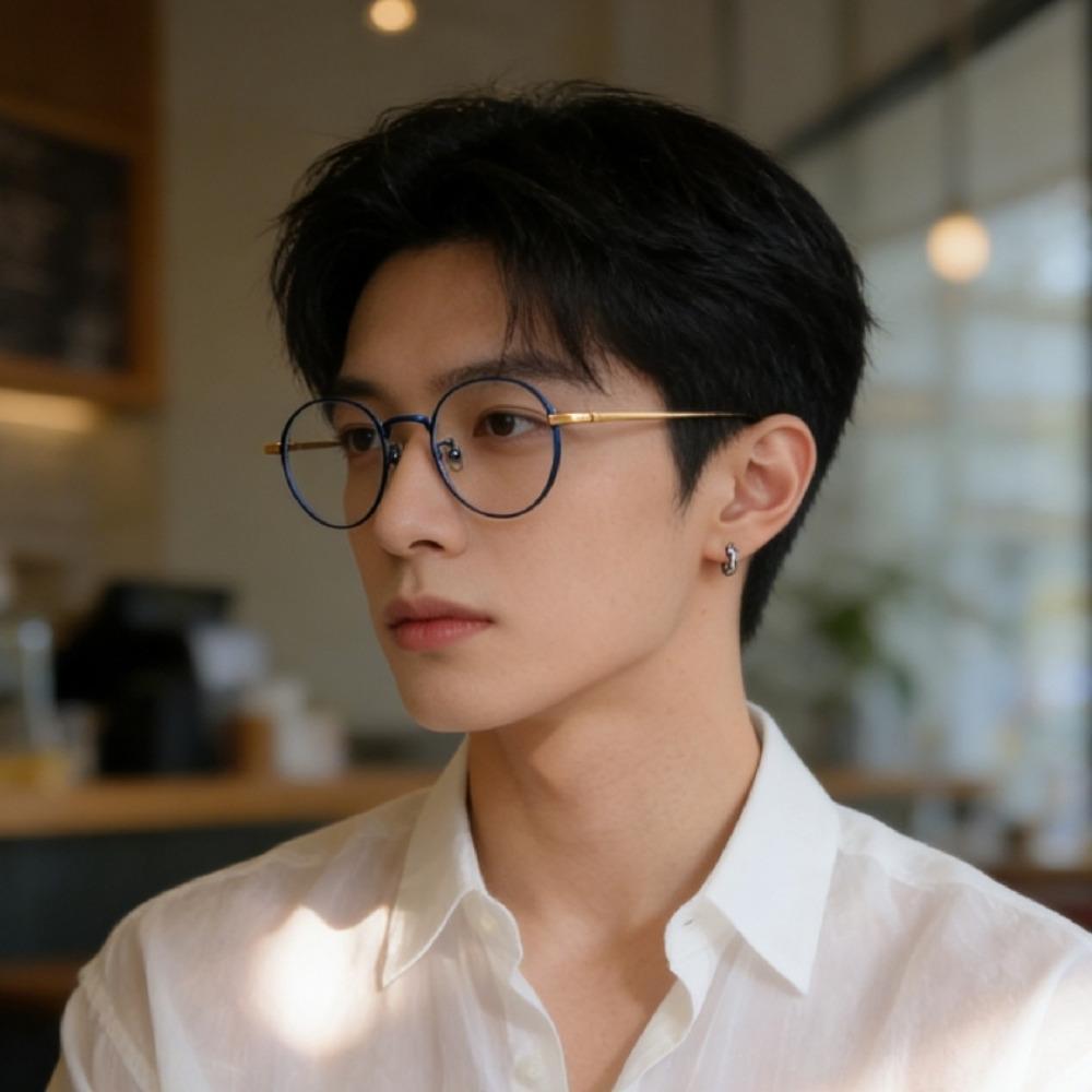 일본 수입 수제 원형 안경테 핸드메이드 복고 프레임 김구안경 - 상세 이미지 3