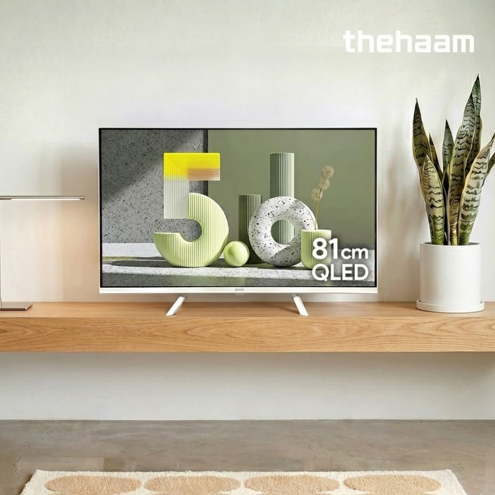 더함 CHiQ 구글 5.0 화이트 TV 81cm(32인치), QLED, 고객직접설치(택배) - 상품 이미지