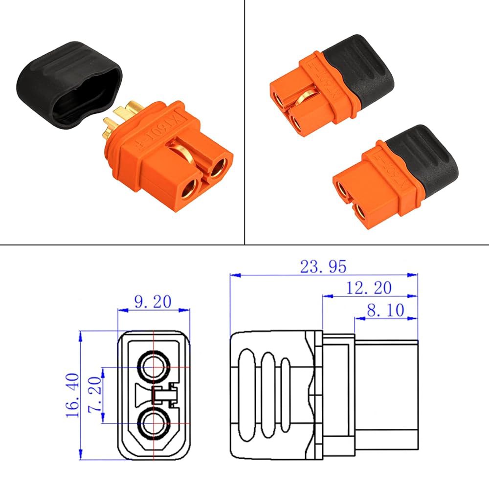 ELFCULB 10AWG 2FT 태양광-XT60i 케이블 2 10 25 35 50 75 100FT 태양광 커넥터와 휴대용 발전소용 XT60i 어댑터 (2FT) - 상세 이미지 2