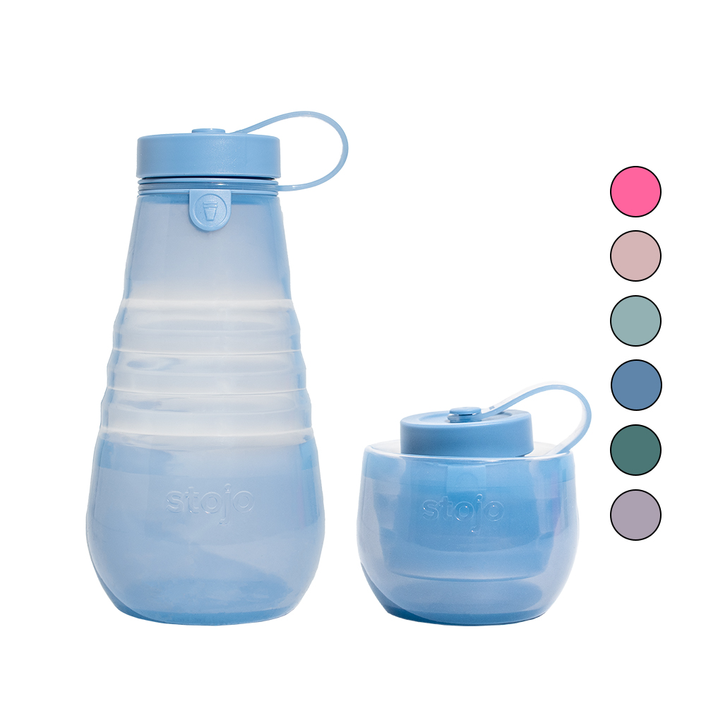 스토조 접이실 실리콘 텀블러 보틀 컬렉션 590ml, 젤리 스틸 - 상품 이미지