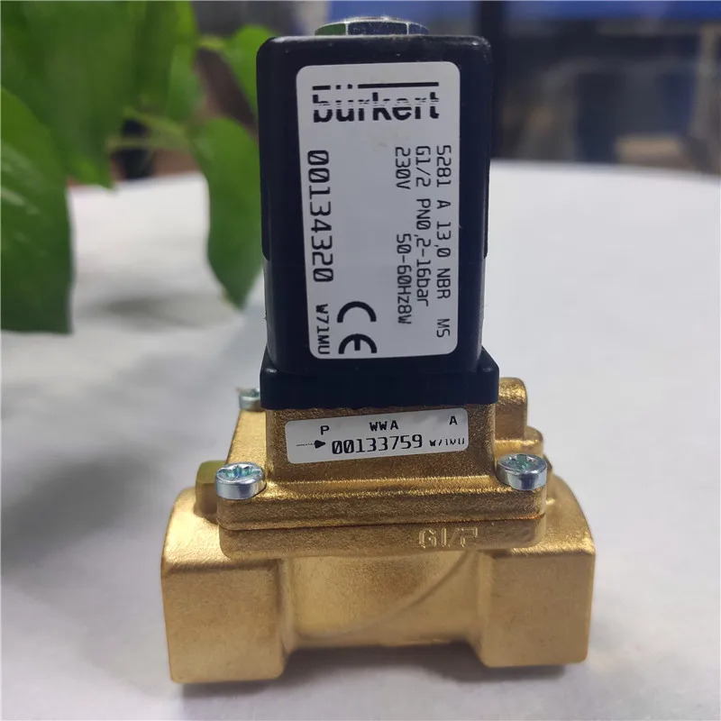 BURKERT 솔레노이드 밸브 5281 A NBR 황동 2위치 양방향 블로우 00134317 00134325