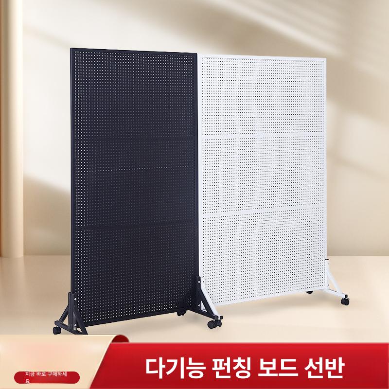 가벽 타공파티션 칸막이 사무실 접이식 무타공 철재 선반 50x120cm 화이트 - 상세 이미지 3