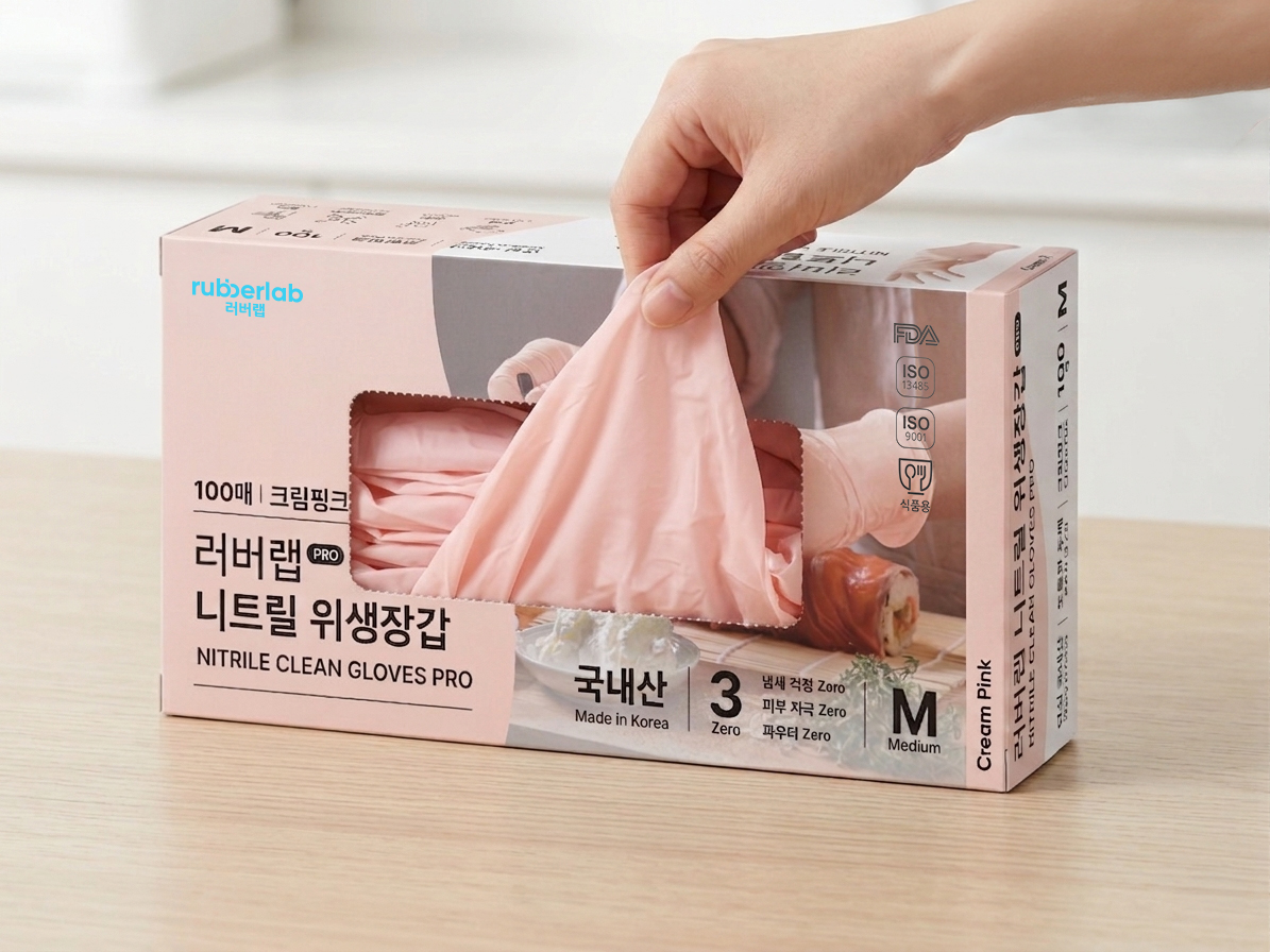 니트릴 장갑 컬러 위생장갑 국내산 니트릴 장갑 장갑 사용후기 크림핑크 장갑