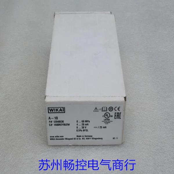 x 독일 WIKA 압력센서 A-10 포장 0-60Mpa 12948536