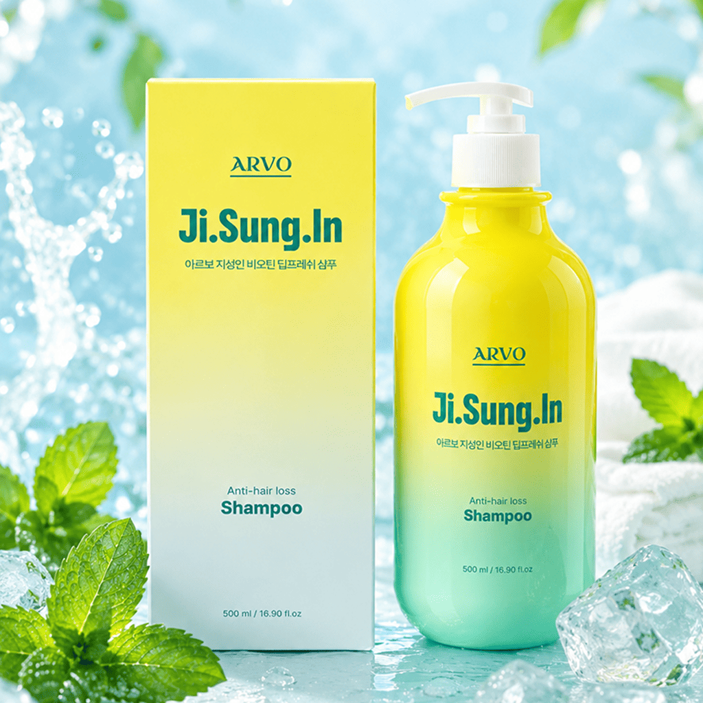 아르보 지성인 비오틴 탈모완화 지성두피 약산성 물샴푸 두피케어 레몬민트, 500ml, 1개 - 상품 이미지