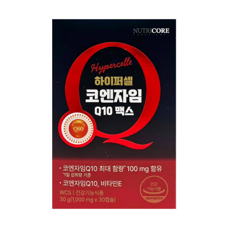 뉴트리코어 하이퍼셀 코엔자임Q10 맥스 30캡슐, 1개