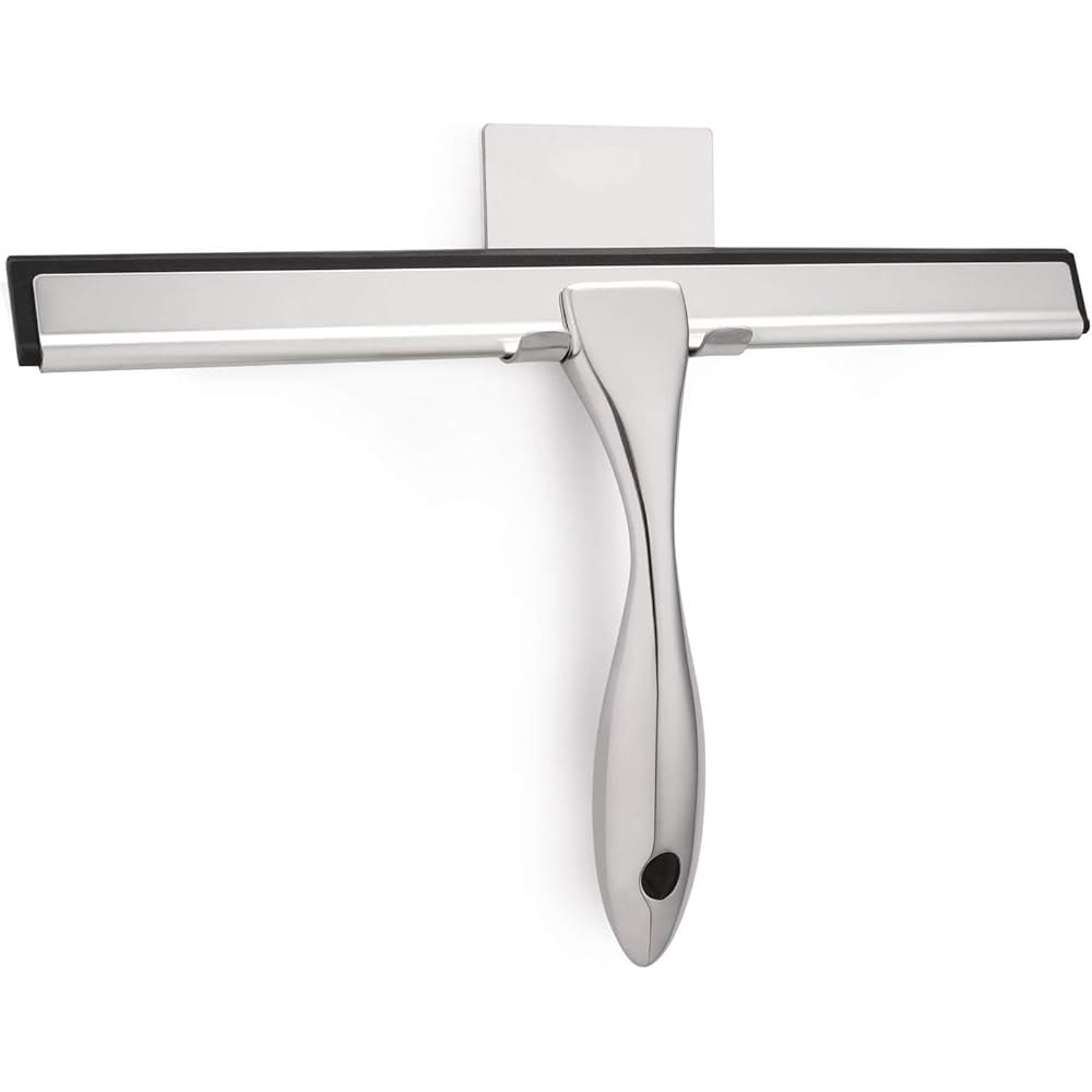 샤워 도어, 욕실, 창문 및 자동차 유리용 하이웨어 다용도 스퀴지 - 스테인리스 스틸, 10인치 Silver 10-Inch - 상품 이미지
