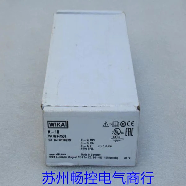x 독일 WIKA 압력센서 A-10 포장 0-60Mpa 82144550