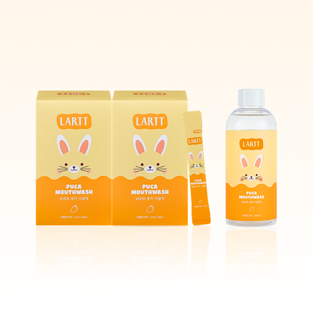 라르트 푸카 가글 Set 무알콜 휴대용 구취제거 구강청결제 가글 어린이 키즈용 - 상세 이미지 2