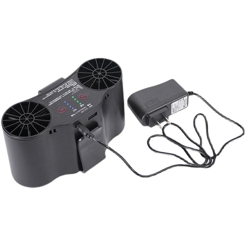허리선풍기 낚시 작업용 벨트 휴대용 냉풍기 10000mAh 대용량 충전식 야외 캠핑 골프 - 상품 이미지