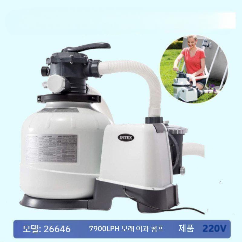 풀장 필터 물놀이 펌프 수영 해변 풀 액세서리 방수 수영장 샌드 샌드필터펌프 대형 링 여름 - 상세 이미지 3