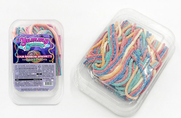 엄청신젤리 사우어 레인보우 스파게티모양 신맛 길쭉한 젤리 400g - 상세 이미지 2