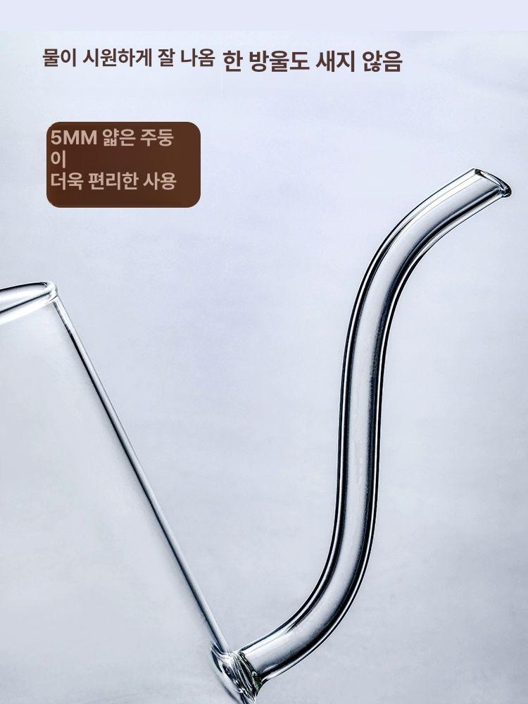 드립포트 내열유리 커피 드립 핸드드립 서버 주전자 홈카페 - 상세 이미지 5